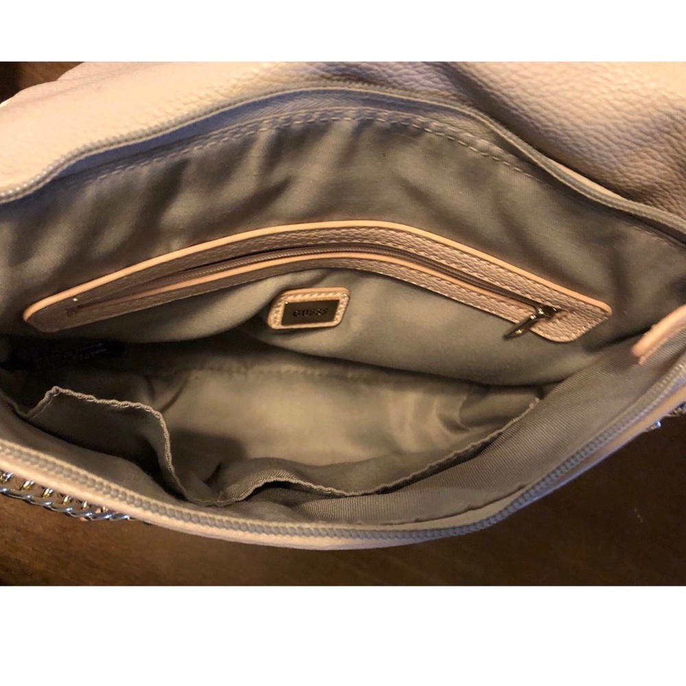 Guess Cream and Tan leather Tourist Crossbody - Picture 3 of 3